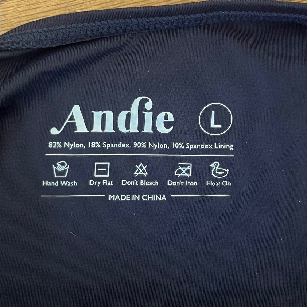 Andie Classic Navy The Tulum One-Piece Swimsuit - Picture 8 of 9